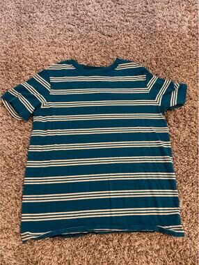 Hanana Anderson Boys T Shirt US 12/150cm Blue Striped Casual Tee